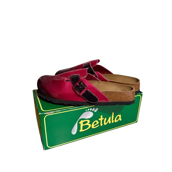 Birkenstock Shoes - Womens Birkenstock Betula Rock Fuchsia Studded Leather Clog Slip On 40 US 9
